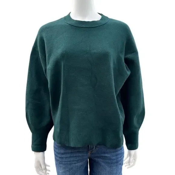 All:Row Womens Green Long Sleeve Sweatshirt Size Medium - Picture 11 of 11